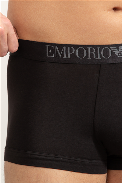 Emporio Armani Erkek 3lü Boxer Siyah