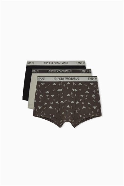Emporio Armani Erkek 3lü Boxer Çok Renkli