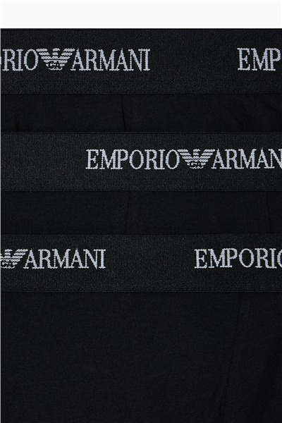Emporio Armani Erkek 3lü Boxer Siyah