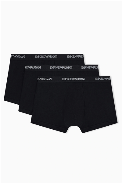Emporio Armani Erkek 3lü Boxer Siyah