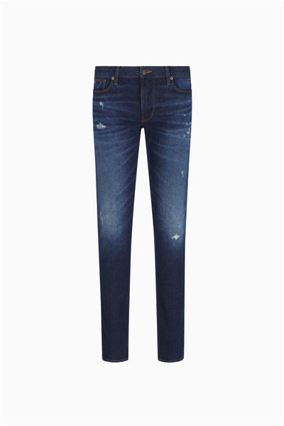 Emporio Armani Erkek 5 Cepli Pantolon İndigo Mavi