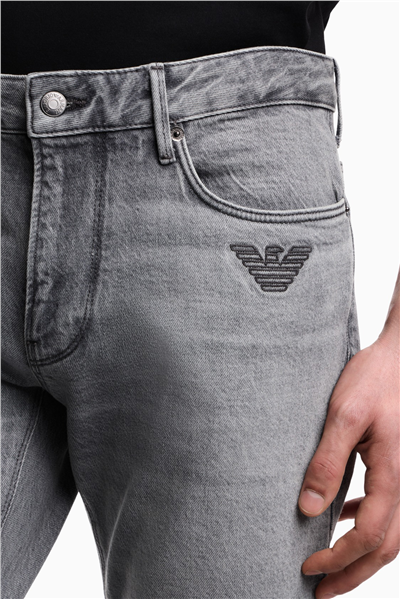 Emporio Armani Erkek 5 Cepli Pantolon Açık Gri