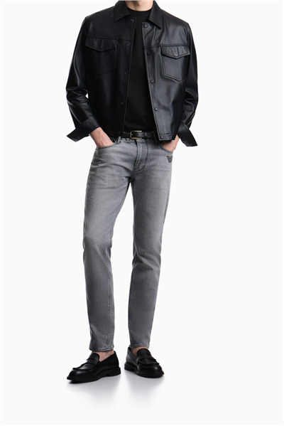 Emporio Armani Erkek 5 Cepli Pantolon Açık Gri