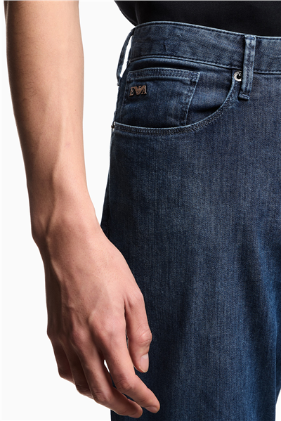 Emporio Armani Erkek 5 Cepli Pantolon Açık Mavi