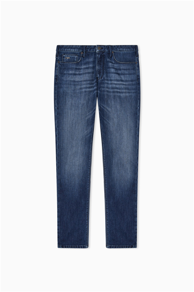 Emporio Armani Erkek 5 Cepli Pantolon İndigo Mavi