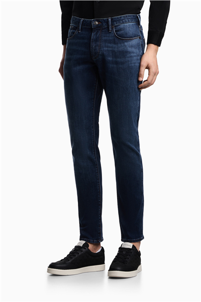 Emporio Armani Erkek 5 Cepli Pantolon İndigo Mavi