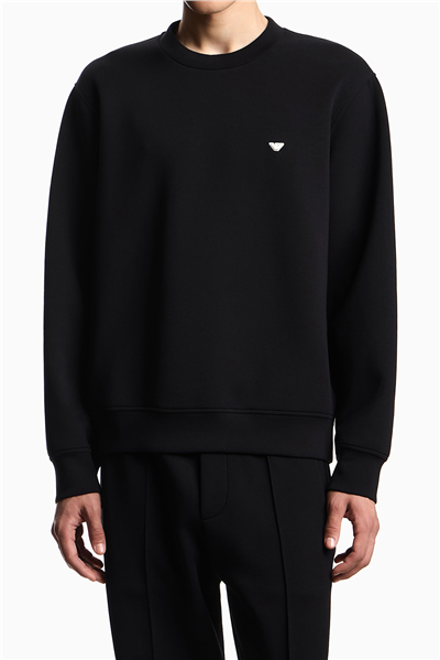 Emporio Armani Erkek Bisiklet Yaka Sweatshirt Siyah