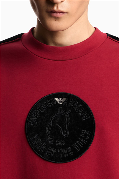 Emporio Armani Erkek Bisiklet Yaka Sweatshirt Siyah