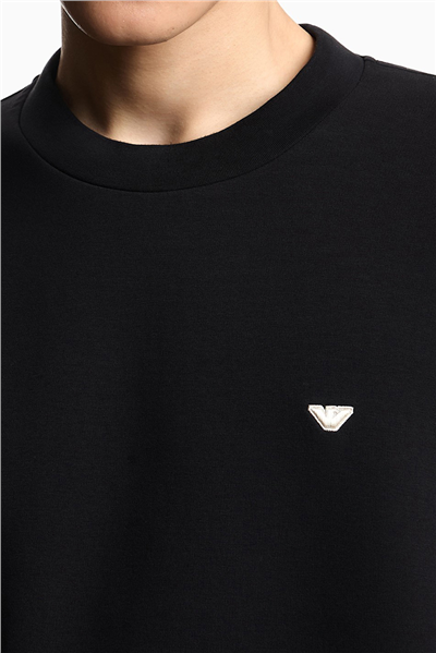 Emporio Armani Erkek Bisiklet Yaka Sweatshirt Siyah