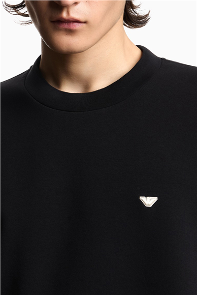 Emporio Armani Erkek Bisiklet Yaka Sweatshirt Siyah