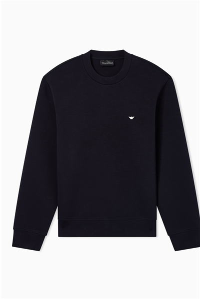 Emporio Armani Erkek Bisiklet Yaka Sweatshirt Lacivert