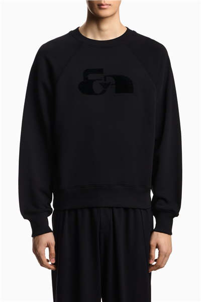 Emporio Armani Erkek Bisiklet Yaka Sweatshirt Siyah