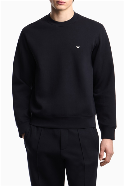 Emporio Armani Erkek Bisiklet Yaka Sweatshirt Lacivert