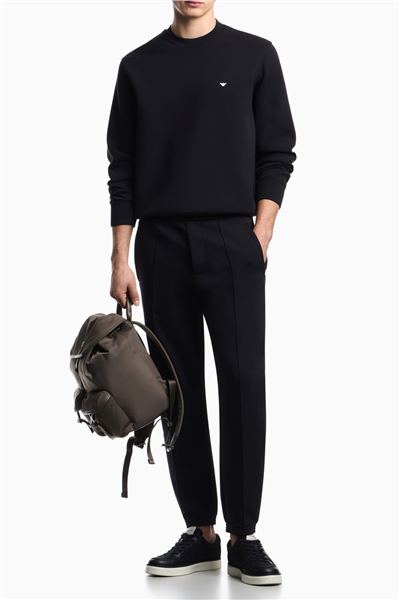 Emporio Armani Erkek Bisiklet Yaka Sweatshirt Lacivert