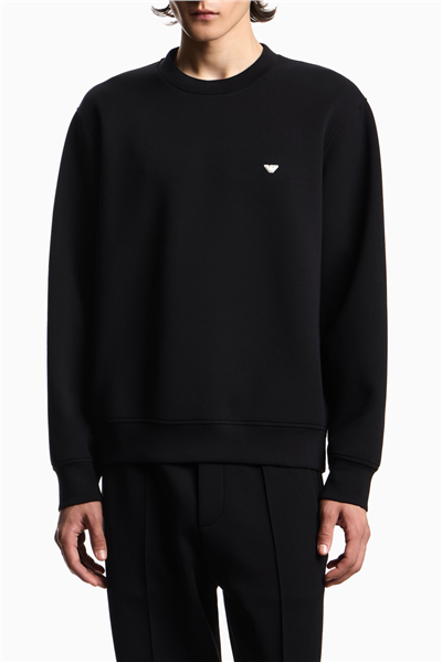 Emporio Armani Erkek Bisiklet Yaka Sweatshirt Siyah