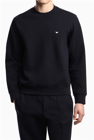 Emporio Armani Erkek Bisiklet Yaka Sweatshirt Lacivert