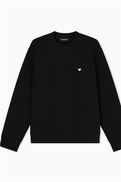 Emporio Armani Erkek Bisiklet Yaka Sweatshirt Siyah