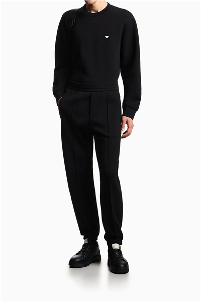 Emporio Armani Erkek Bisiklet Yaka Sweatshirt Siyah