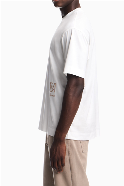 Emporio Armani Erkek Bisiklet Yaka T-Shirt Beyaz