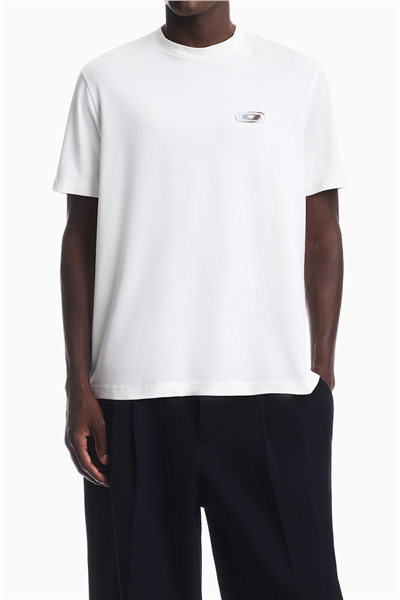 Emporio Armani Erkek Bisiklet Yaka T-Shirt Beyaz