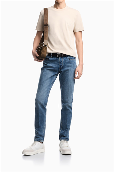 Emporio Armani Erkek Bisiklet Yaka T-Shirt Çok Renkli