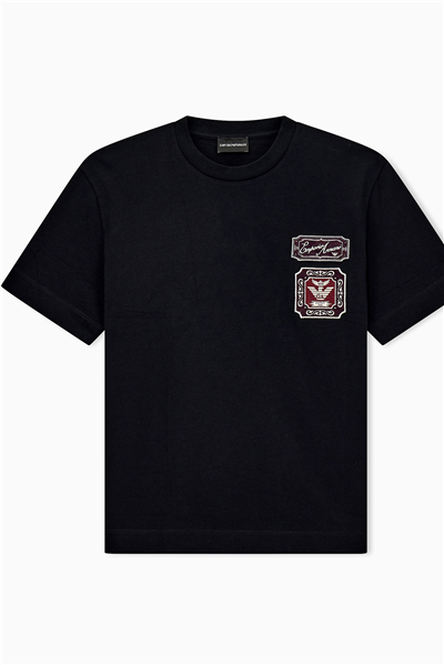 Emporio Armani Erkek Bisiklet Yaka T-Shirt Siyah