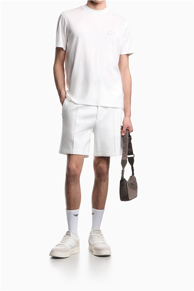 Emporio Armani Erkek Bisiklet Yaka T-Shirt Beyaz