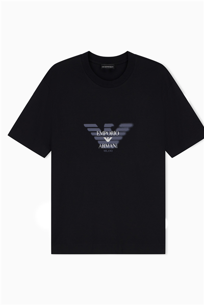 Emporio Armani Erkek Bisiklet Yaka T-Shirt Siyah