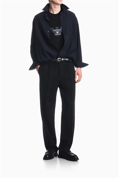 Emporio Armani Erkek Bisiklet Yaka T-Shirt Siyah