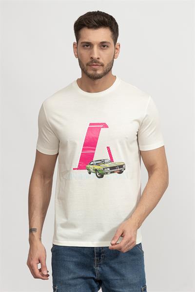 Emporio Armani Erkek Bisiklet Yaka T-Shirt Beyaz
