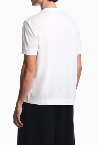 Emporio Armani Erkek Bisiklet Yaka T-Shirt Beyaz