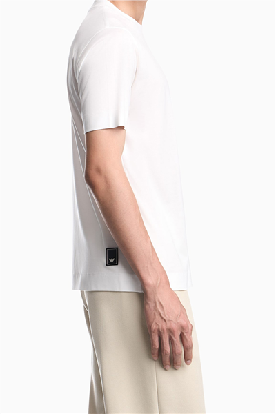 Emporio Armani Erkek Bisiklet Yaka T-Shirt Beyaz