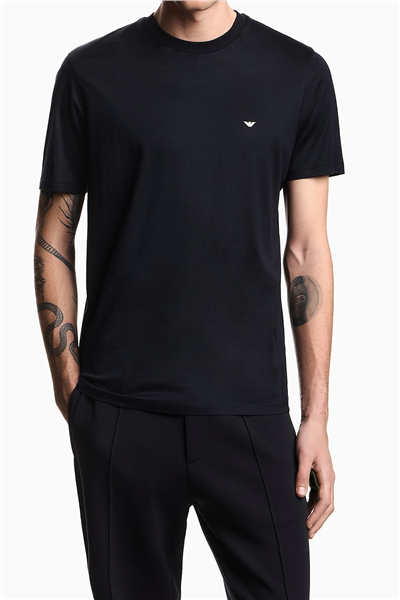 Emporio Armani Erkek Bisiklet Yaka T-Shirt Lacivert