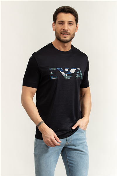 Emporio Armani Erkek Bisiklet Yaka T-Shirt