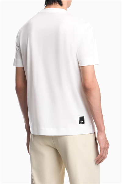 Emporio Armani Erkek Bisiklet Yaka T-Shirt Beyaz