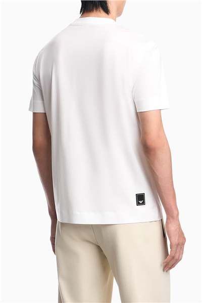 Emporio Armani Erkek Bisiklet Yaka T-Shirt Beyaz