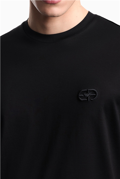 Emporio Armani Erkek Bisiklet Yaka T-Shirt Siyah