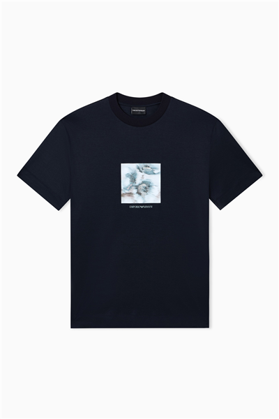 Emporio Armani Erkek Bisiklet Yaka T-Shirt Lacivert