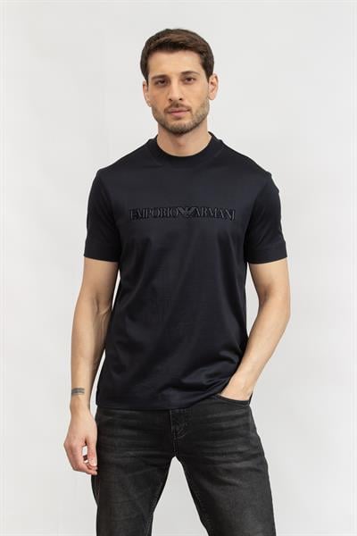 Emporio Armani Erkek Bisiklet Yaka T-Shirt Lacivert