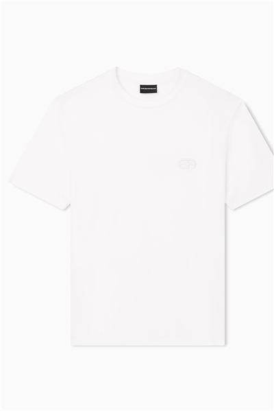 Emporio Armani Erkek Bisiklet Yaka T-Shirt Beyaz