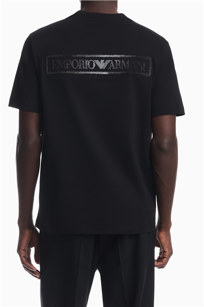 Emporio Armani Erkek Bisiklet Yaka T-Shirt Siyah