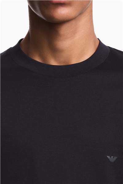 Emporio Armani Erkek Bisiklet Yaka T-Shirt Lacivert