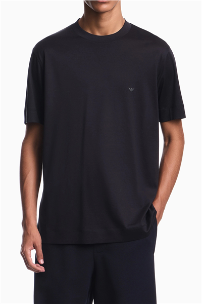 Emporio Armani Erkek Bisiklet Yaka T-Shirt Lacivert