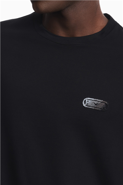 Emporio Armani Erkek Bisiklet Yaka T-Shirt Siyah
