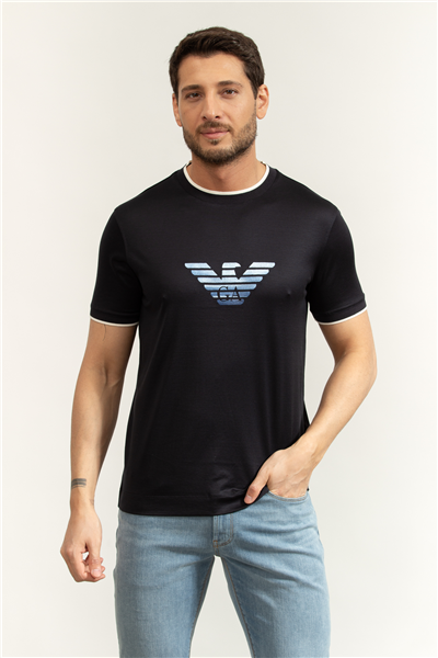 Emporio Armani Erkek Bisiklet Yaka T-Shirt