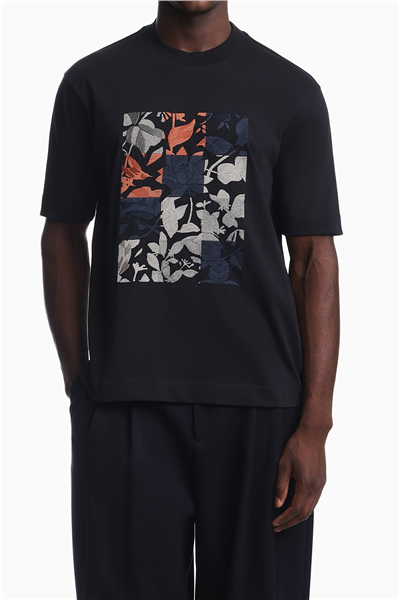 Emporio Armani Erkek Bisiklet Yaka T-Shirt Lacivert