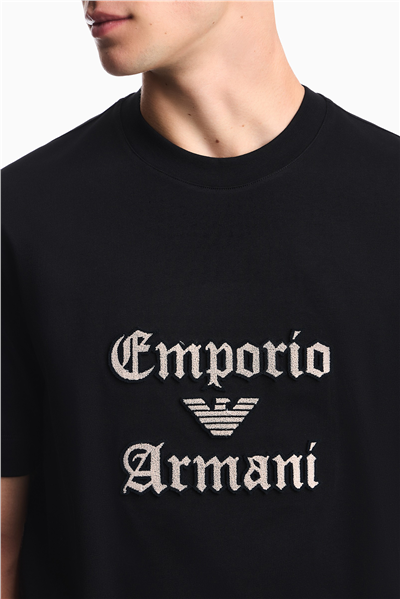 Emporio Armani Erkek Bisiklet Yaka T-Shirt Siyah