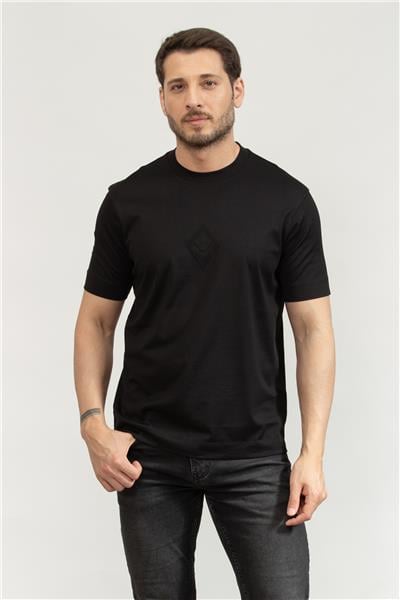 Emporio Armani Erkek Bisiklet Yaka T-Shirt Siyah