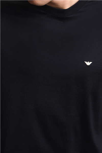 Emporio Armani Erkek Bisiklet Yaka T-Shirt Lacivert