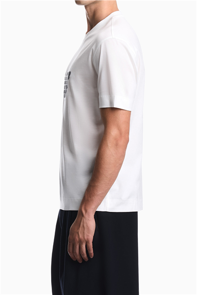 Emporio Armani Erkek Bisiklet Yaka T-Shirt Beyaz